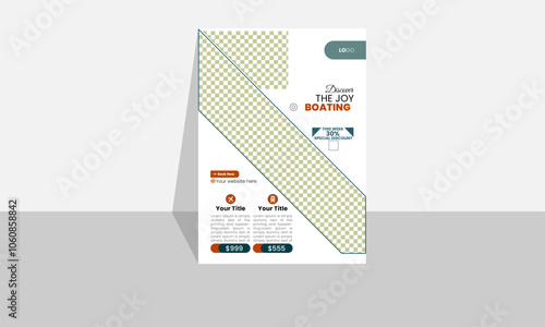 Corporate travel flyer design template
