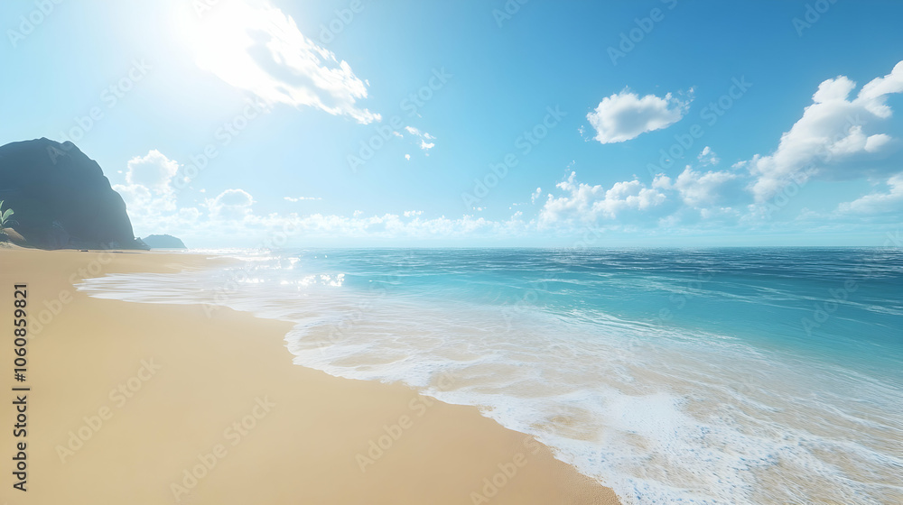 Fototapeta premium beach with waves