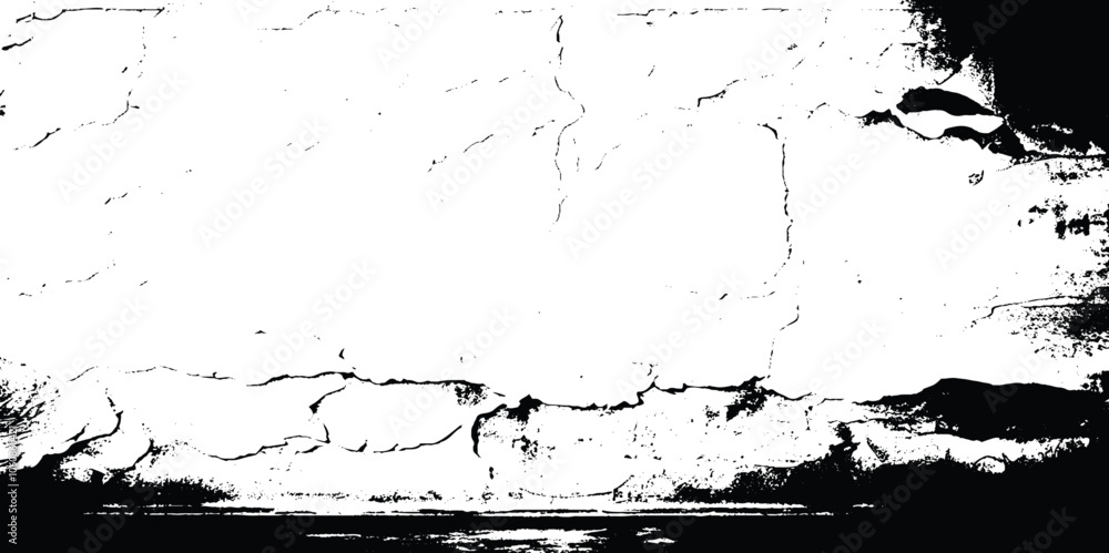 Naklejka premium Grunge dust and scratch crack wall