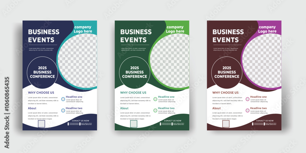 Corporate business flyer design layout vector. Corporate business flyer design layout vector.