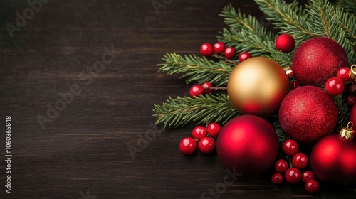 Menorah and Christmas Decoration on Table