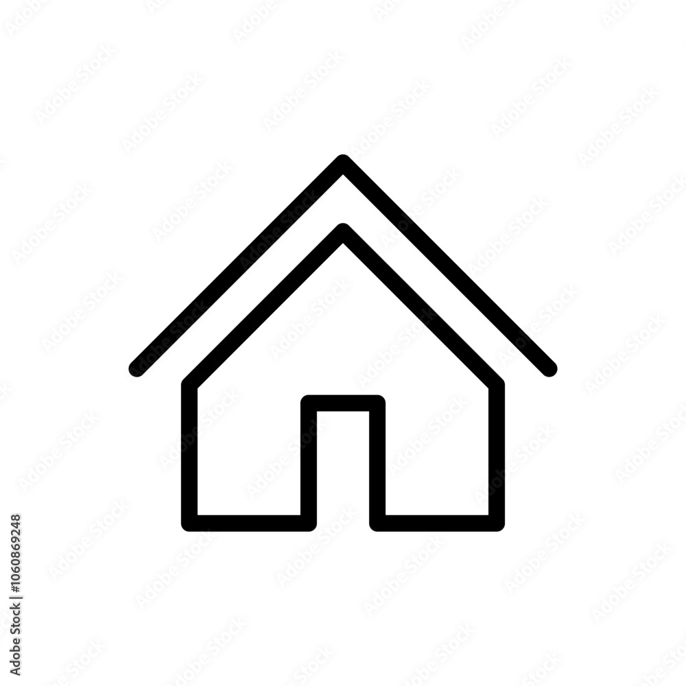 House vector icon, flat design symbol House vector icon, flat design symbol