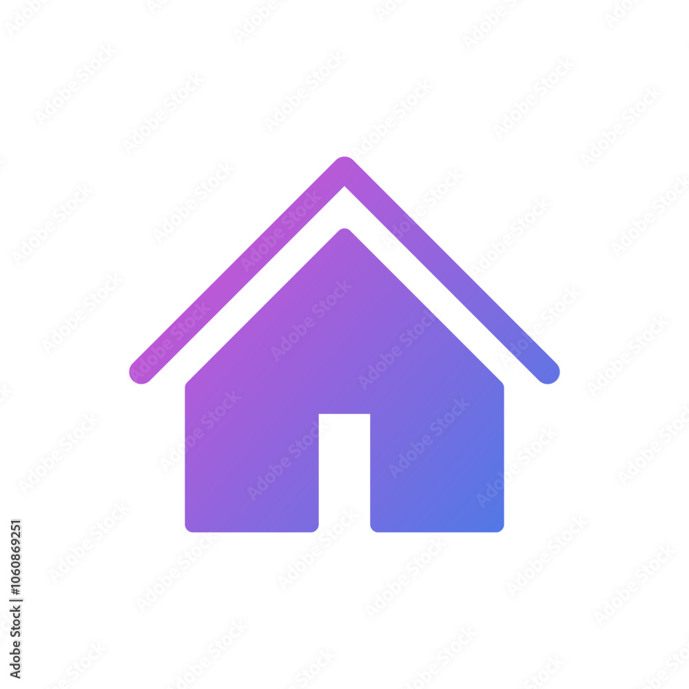 House vector icon, flat design symbol House vector icon, flat design symbol
