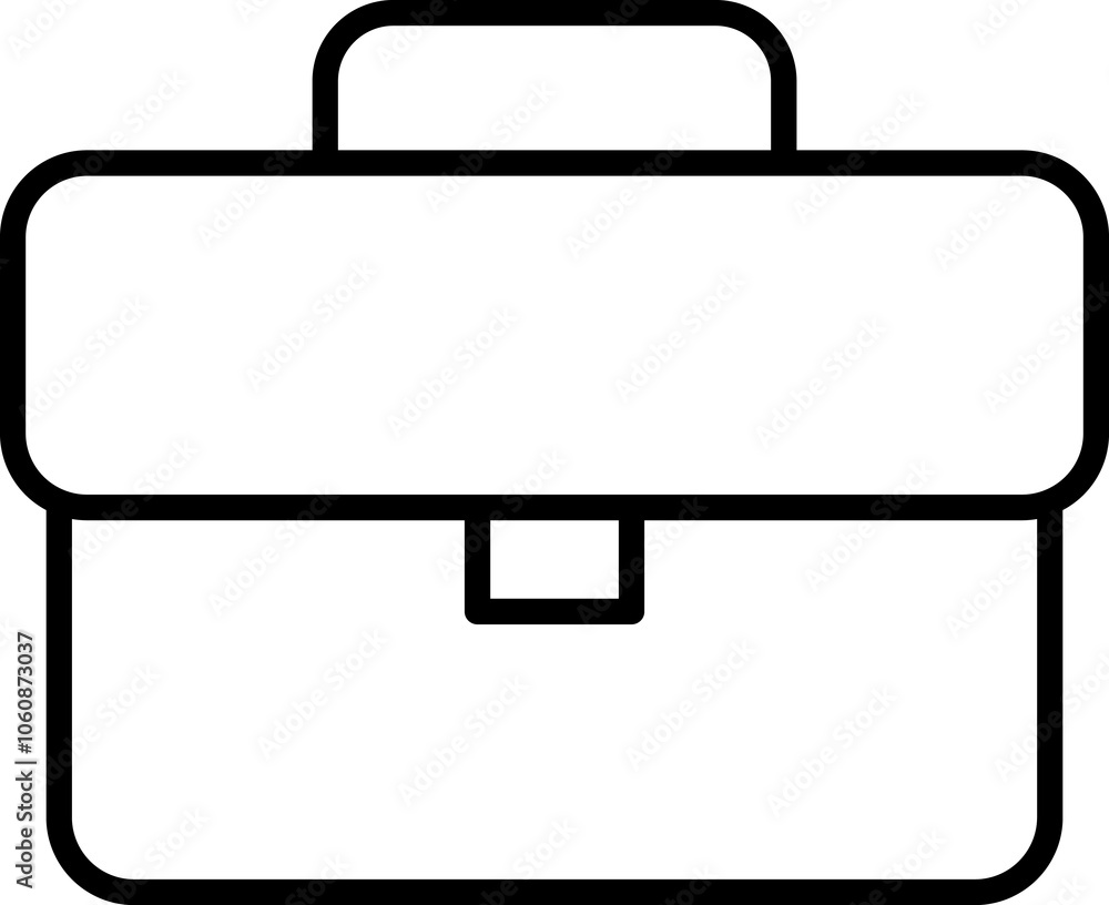 Briefcase line icon. Case icon set. Bag line icon vector Briefcase line icon. Case icon set. Bag line icon vector