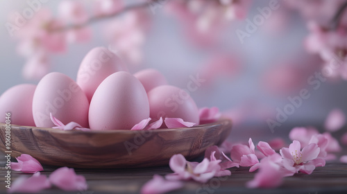 Pastel Pink Easter Eggs