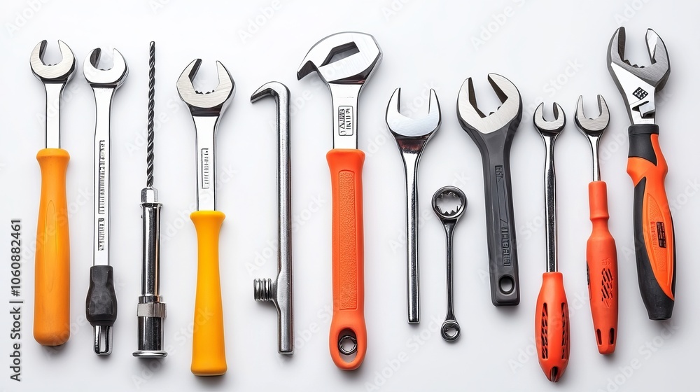Variety of Tools Organized in a Tool Strip – Essential Collection for DIY and Construction Projects Variety of Tools Organized in a Tool Strip – Essential Collection for DIY and Construction Projects