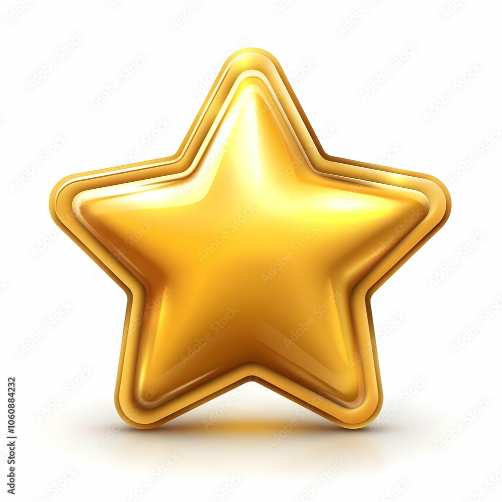 A shiny golden star icon representing achievement or excellence. A shiny golden star icon representing achievement or excellence.