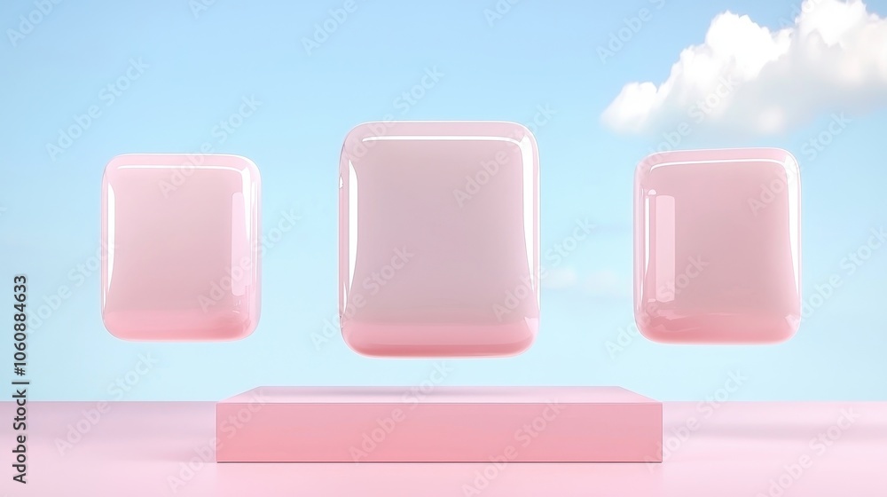 Pink 3D Product Display Mockup Pink 3D Product Display Mockup
