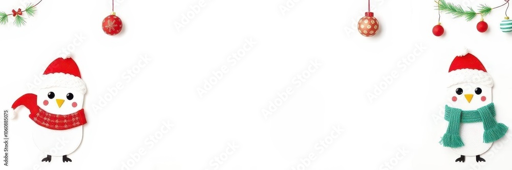 Collection of festive Christmas owls in various holiday accessories like Santa hats and scarves, on a clean white background, cheery, whimsical, festive Collection of festive Christmas owls in various holiday accessories like Santa hats and scarves, on a clean white background, cheery, whimsical, festive