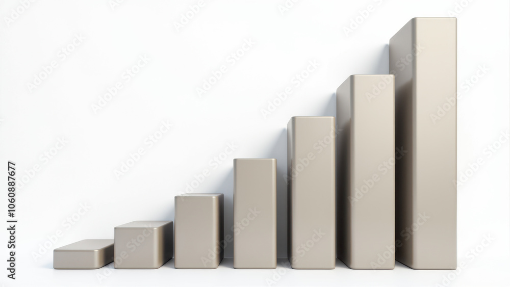 The image displays a series of stacked gray blocks, which progressively increase in size from left to right, symbolizing growth or progression. The image displays a series of stacked gray blocks, which progressively increase in size from left to right, symbolizing growth or progression.