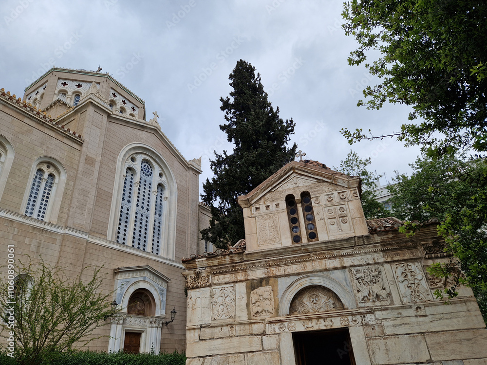 Obraz premium Atene, quartieri Plaka e Monastiraki