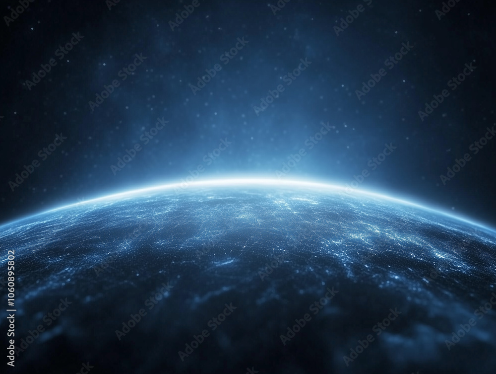 Fototapeta premium Abstract planet in space background