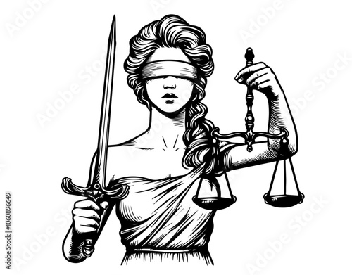 lady justice holding scales and sword