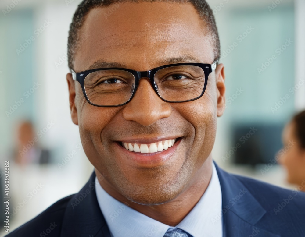 portrait of a businessman smiling black man friendly portrait of a businessman smiling black man friendly