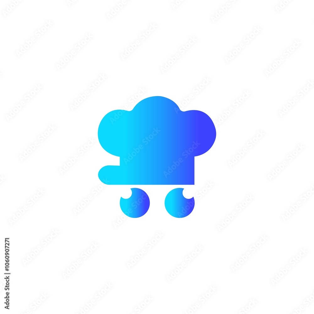 Cloud vector realistic cloud shape logo design Cloud vector realistic cloud shape logo design
