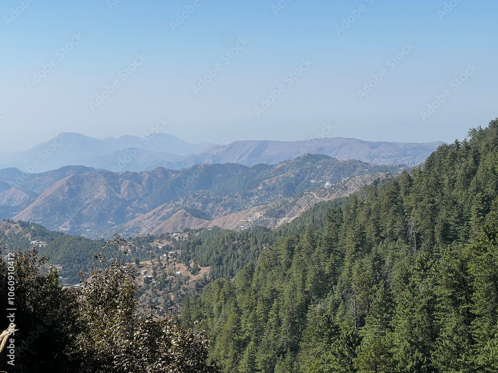 Fototapeta premium A Perfect Day for Travel In The Mountains