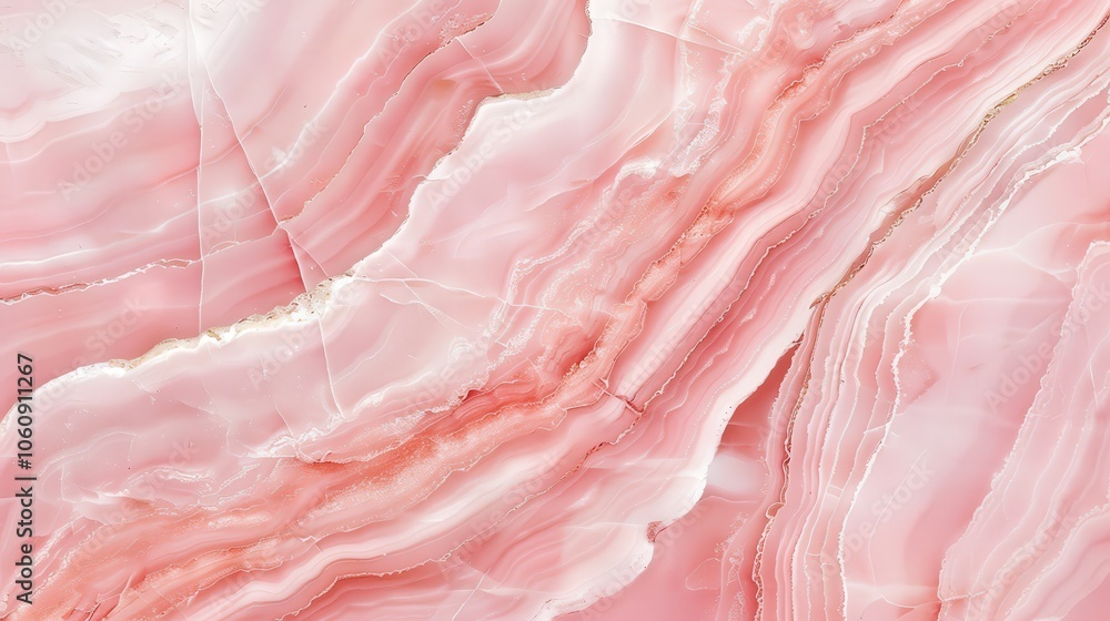 Pink marble with soft white veins, three-dimensional backdrop, evokes a sense of romantic elegance, perfect for luxurious interior design or sophisticated decor. Pink marble with soft white veins, three-dimensional backdrop, evokes a sense of romantic elegance, perfect for luxurious interior design or sophisticated decor.
