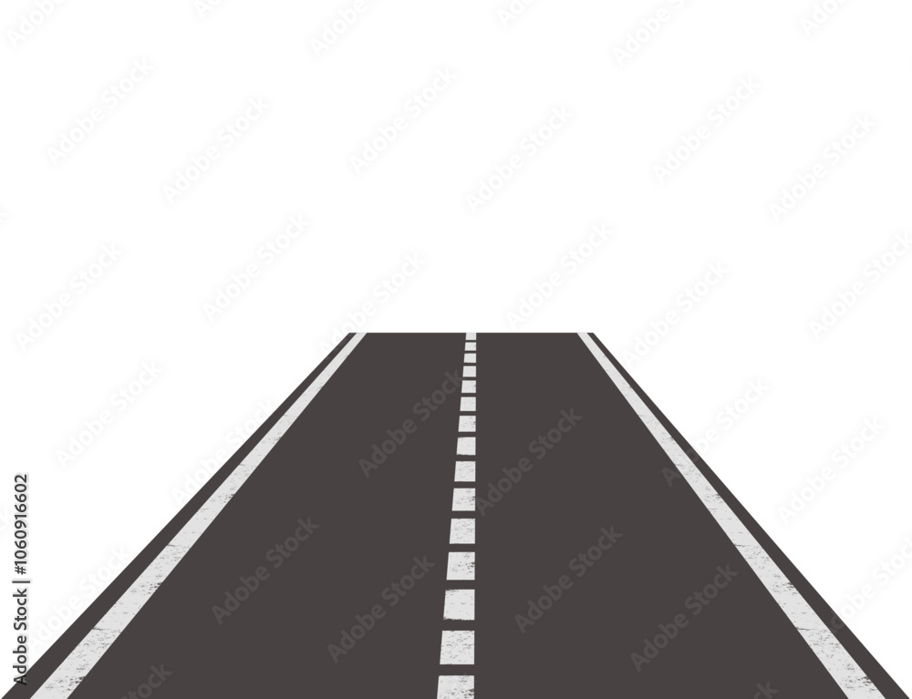road asphalt, street, highway in perspective - isolated, element - vector illustration road asphalt, street, highway in perspective - isolated, element - vector illustration