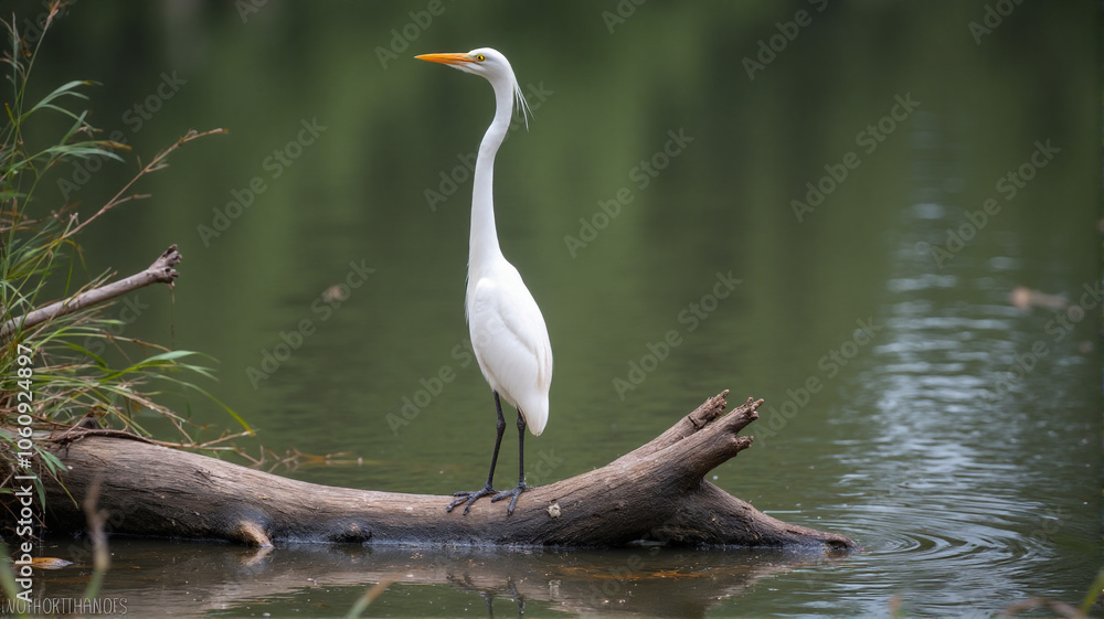 Naklejka premium great blue heron