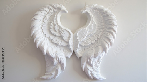 white angel wings