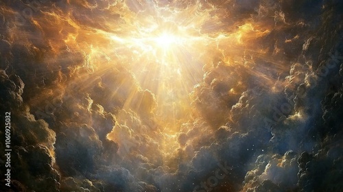 The Bible, the Book of Genesis, God created light. And God said, Let there be light: and there was light.