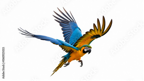 blue and yellow macaw