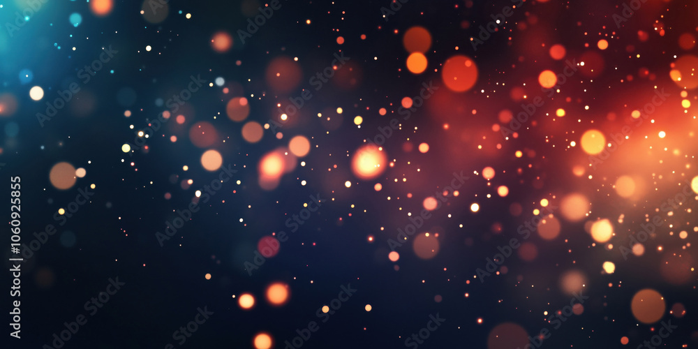 Fototapeta premium Festive abstract colorful background with bokeh lights