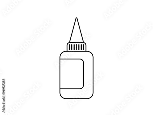 glue icon design of glyph style vector illustration template, isolated on white