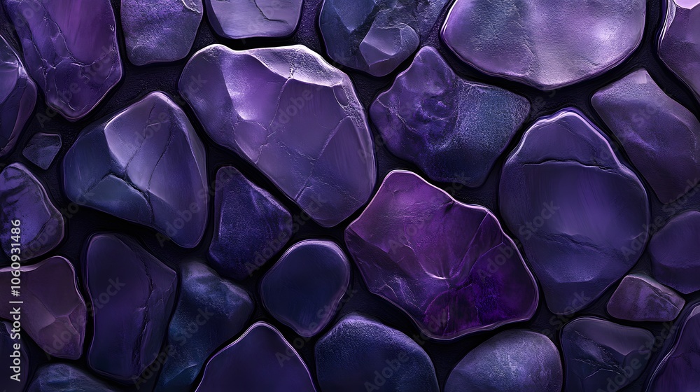 dark purple color pattern of irregularly shaped stones dark purple color pattern of irregularly shaped stones