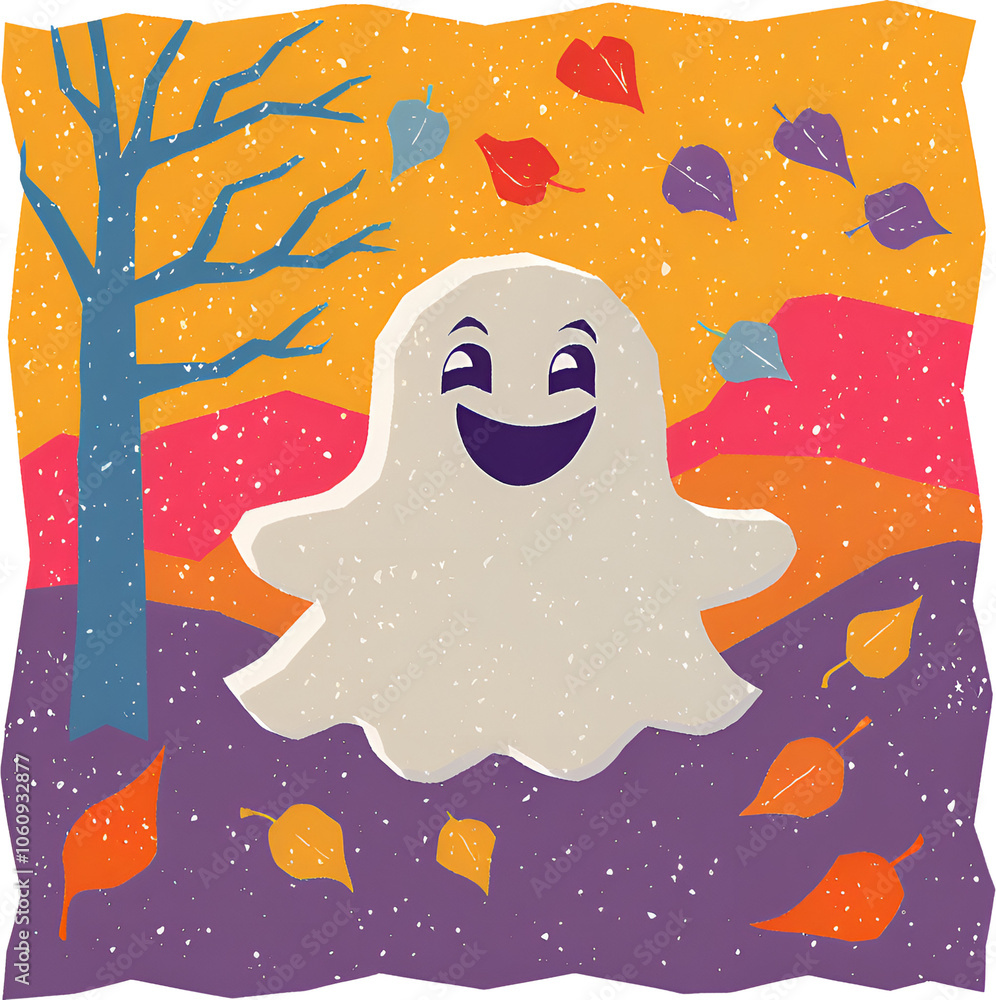 Cute little ghost. Cute little ghost.