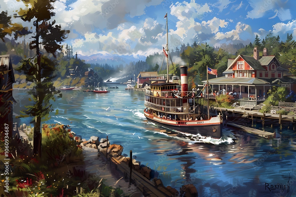 Obraz premium lake bled country