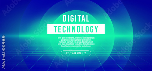 Abstract blue green gradient digital technology speed connect background, cyber information, communication, innovate future tech data, internet network connection, Ai big data, wall floor illustration
