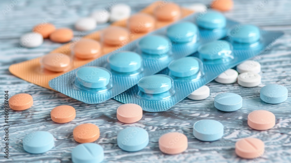 Close-up view of a pill organizer being filled with tablets in a home setting Close-up view of a pill organizer being filled with tablets in a home setting