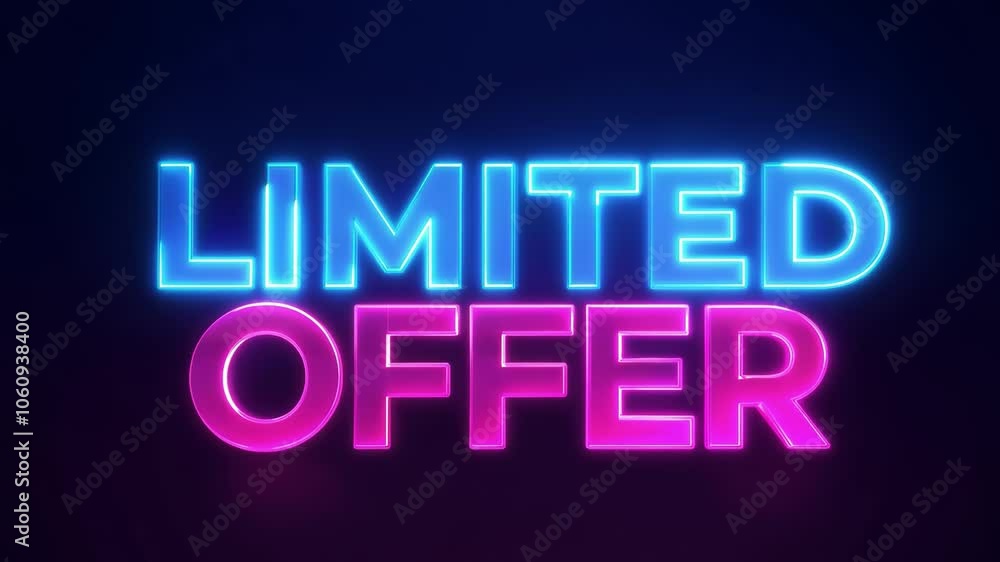 Limited Offer Neon Sign Limited Offer Neon Sign