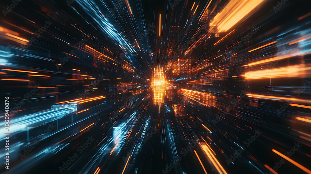 Modern abstract high speed movement, Colourful dynamic motion on blue background, Movement sport pattern for banner or poster design background concept Modern abstract high speed movement, Colourful dynamic motion on blue background, Movement sport pattern for banner or poster design background concept