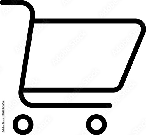 Shopping Cart Icon Vector. Shopping cart illustration for web, mobile apps. Shopping cart trolley icon vector isolated on white background