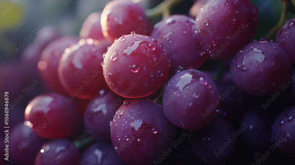 custom made wallpaper toronto digitalWater droplet on bunch of grapes. Grapes on the vine. Red grapes on the vine. Bunch of grapes