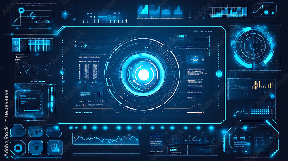 A background for an infographic, Digital, cybersecurity, modern and geek, vibes, Dominant color must be blue A background for an infographic, Digital, cybersecurity, modern and geek, vibes, Dominant color must be blue