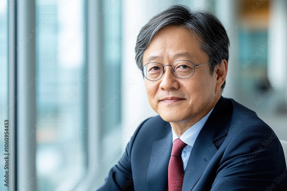 Professional Portrait of a Businessman in a Modern Office During Daylight Professional Portrait of a Businessman in a Modern Office During Daylight