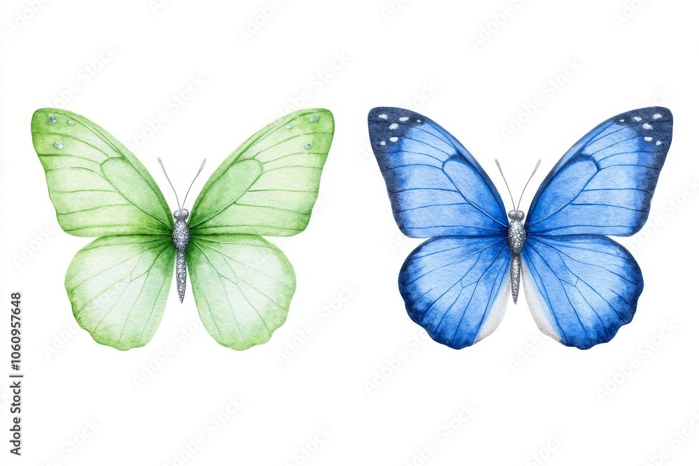 Fototapeta premium Isolated fantasy fairy wings on a transparent background