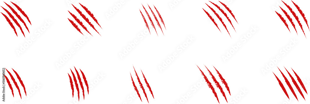Animal Claw scratches icon vector. Vector illustration of animal claw scratches isolated on transparent background. Animal Claw scratches icon vector. Vector illustration of animal claw scratches isolated on transparent background.