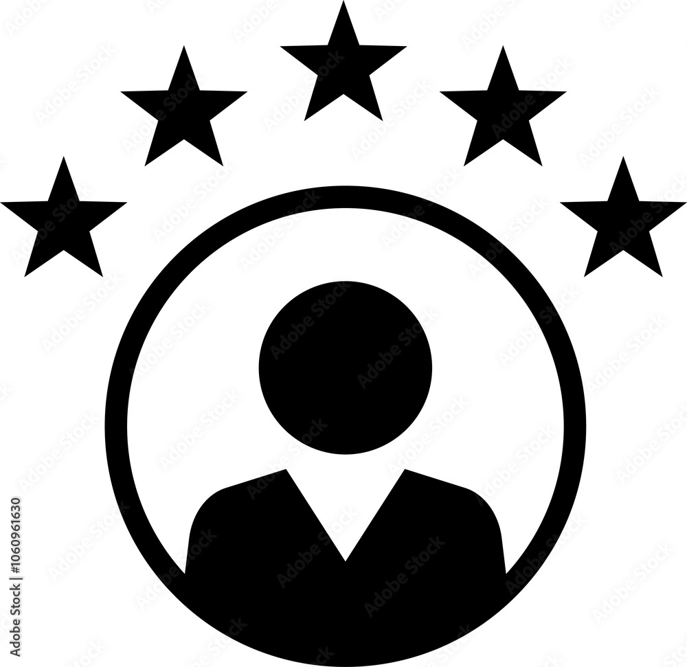 Customer experience vector icon. 1 to 5 star satisfaction rating vector icon sign, work experience symbol. Customer experience vector icon. 1 to 5 star satisfaction rating vector icon sign, work experience symbol.