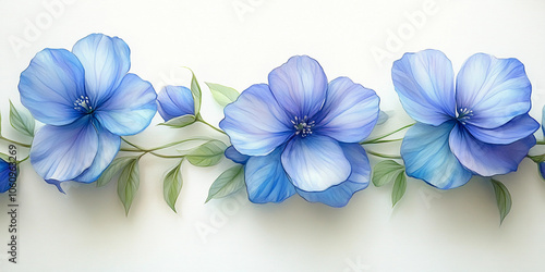 Flower isolated on white:  Beautiful purple flower on White Background, Blossom, Flower rose