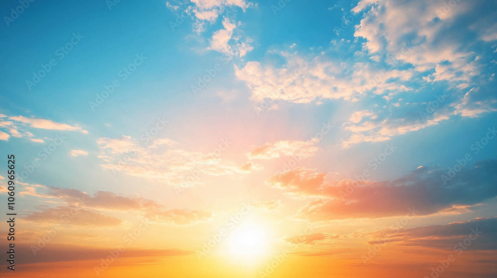 Beautiful sky with a blue and orange gradient with a stunning sunset and beautiful clouds. A clear sky, a landscape photography background image and high resolution with high professional details. Beautiful sky with a blue and orange gradient with a stunning sunset and beautiful clouds. A clear sky, a landscape photography background image and high resolution with high professional details.