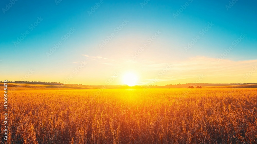 Golden Field at Sunset Golden Field at Sunset