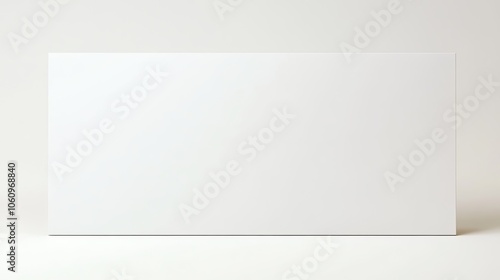 Wallpaper Mural Wide, blank white banner on a clear background with open space, ready for custom branding or messaging. Torontodigital.ca