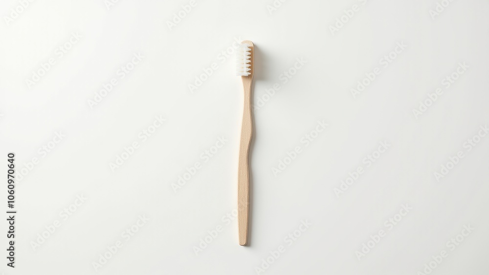 Minimalist white toothbrush and toothpaste tube on a plain white background, representing cleanliness and oral care. Everyday things for hygiene routines. Minimalist white toothbrush and toothpaste tube on a plain white background, representing cleanliness and oral care. Everyday things for hygiene routines.