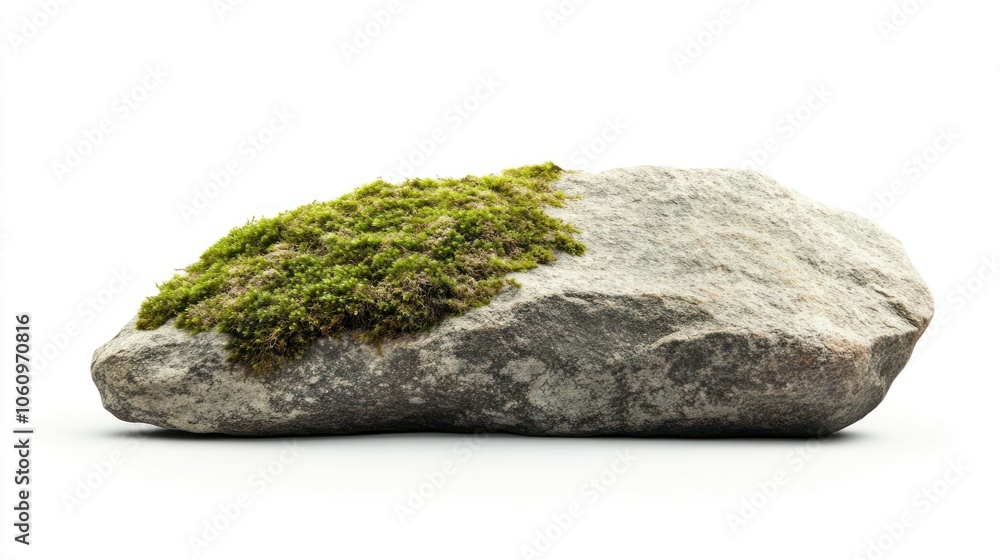 Close-Up of a Mossy Stone Close-Up of a Mossy Stone