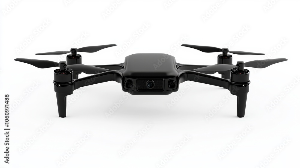 Black Drone Front View for Leisure and Entertainment Use Black Drone Front View for Leisure and Entertainment Use