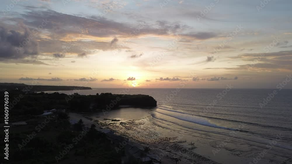 Sunset of Balangan Beach, Bali, Indonesia Sunset of Balangan Beach, Bali, Indonesia